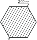 Шестигранник нержавеющий (пруток) 30 мм. 20Х13 горячекатаный, матовый