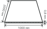 Лист нержавеющий  0,8х1000х2000 мм.  AISI 201 (12Х15Г9НД) холоднокатаный,  просечно-вытяжной (ПВЛ)